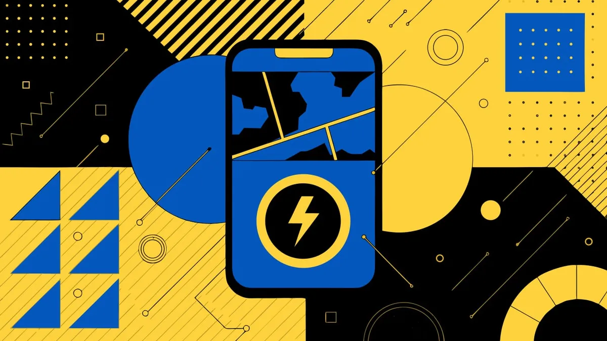 Abstract flat-vector editorial illustration for "Firebase's Newest Gemini Models Are Cheaper, Not Bigger"