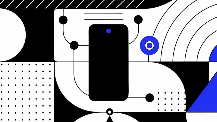 Abstract flat-vector editorial illustration for "Firebase Crashlytics Splits System Kills From Memory Errors"