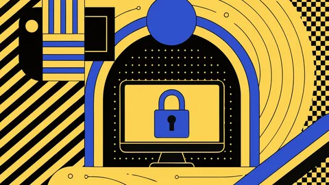 Abstract flat-vector editorial illustration for "Netlify Makes New Projects Private by Default, Not Existing Ones"