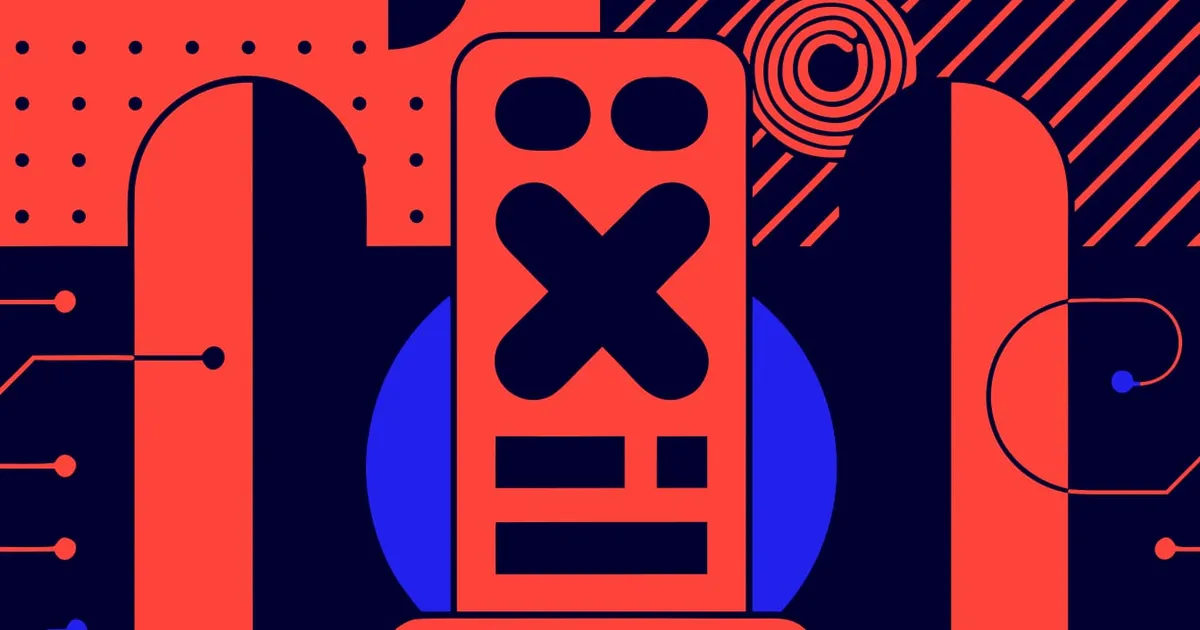 Abstract flat-vector editorial illustration for "Supabase Realtime Broadcast Now Sends Binary, Old Clients Miss It"